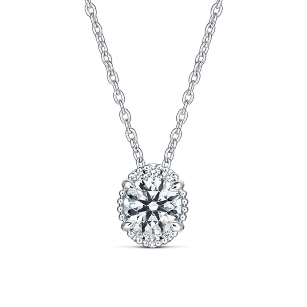 white gold diamond pendant