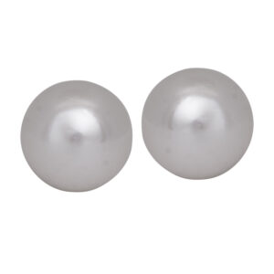 yellow gold 8.5mm akoya pearl stud earrings