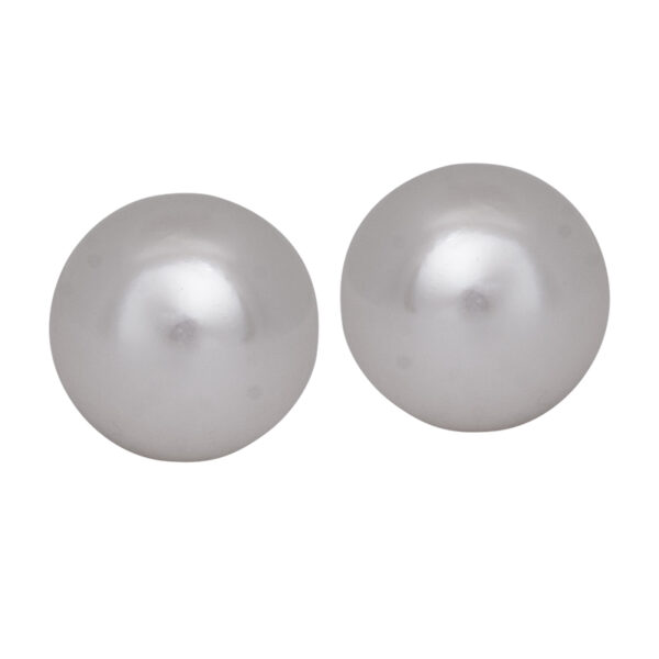 yellow gold 8.5mm akoya pearl stud earrings