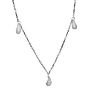 Tiffany & Co. sterling silver 3 teardrop station necklace