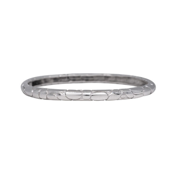 sterling silver bangle bracelet with John Hardy pattern
