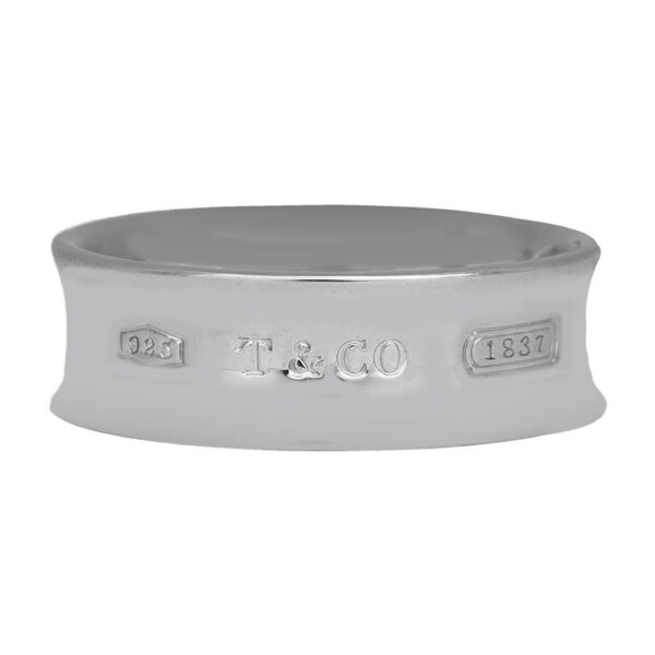 sterling silver concave ring
