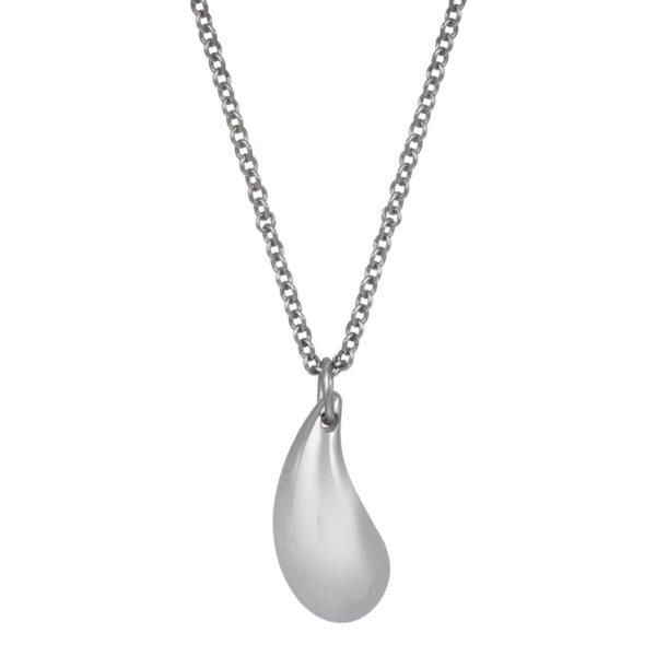 sterling silver tear drop pendant