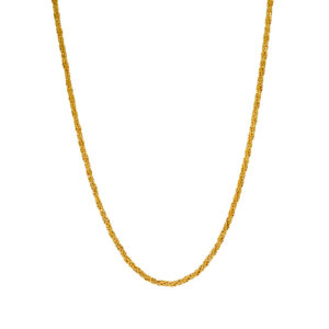 yellow gold twisted rope chain