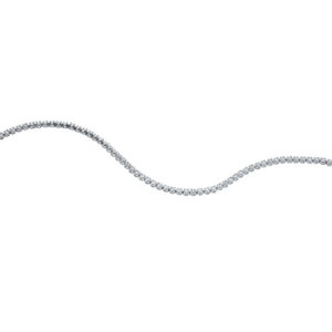 white gold tennis bracelet set with round diamonds