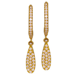 yellow gold drop earrings