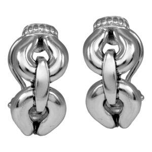 sterling silver link earrings