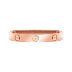 rose gold Cartier Love ring