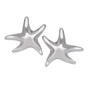 sterling silver starfish earrings