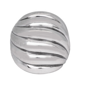 sterling silver sculpted cable ring