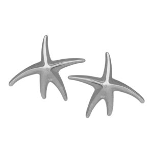 sterling silver starfish earrings