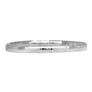 sterling silver hammered bangle
