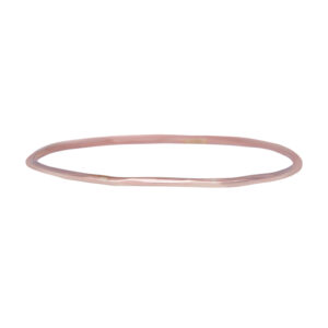 rose gold smooth squiggle bangle