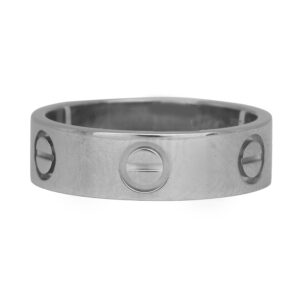 white gold Cartier Love ring