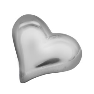 sterling silver puffy heart brooch