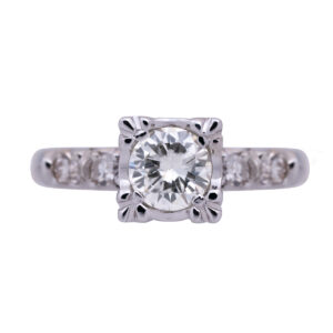 Vintage 14K Gold 0.62 Carats Engagement Ring