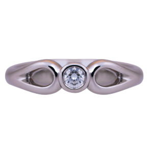 Vintage Tiffany & Co. Elsa Peretti 0.10 Carat Diamond Tear Drop Band