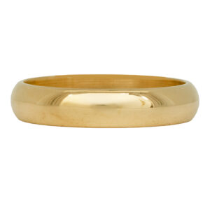 yellow gold comfort fit band