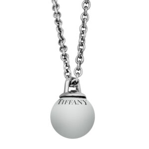 sterling silver Tiffany ball pendant with Tiffany Co. New York engraved at the bail