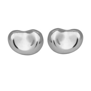 sterling silver Tiffany bean earrings