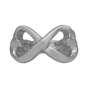 sterling silver double heart ring