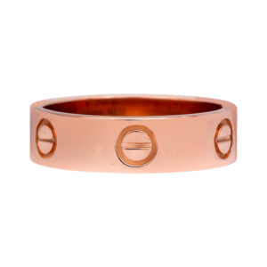 rose gold Cartier Love ring