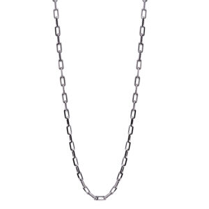 white gold Cartier paperclip necklace