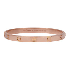 rose gold Cartier Love bracelet