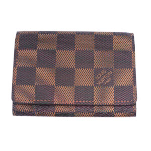 brown checkerboard Louis Vuitton wallet
