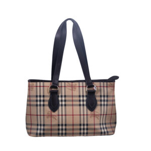 Burberry check tote handbag