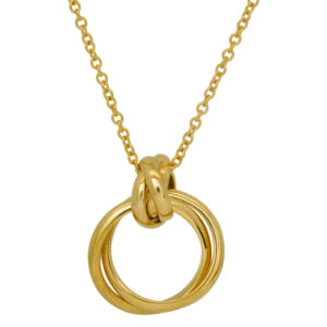 Vintage 18k yellow gold Tiffany & Co. Paloma Picasso Melody Mini necklace on an 18” chain.