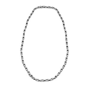 Vintage sterling silver Tiffany & Co. T Square link chain necklace.