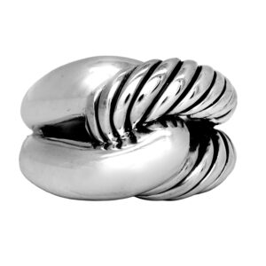 Vintage sterling silver David Yurman Cable Infinity Knot ring.