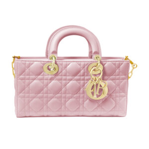 Vintage Dior Lady D-Joy pink leather shoulder bag with straps, dust bag & box.