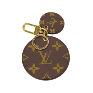 Vintage Louis Vuitton Monogram Reverse key holder & bag charm with dust bag & box.
