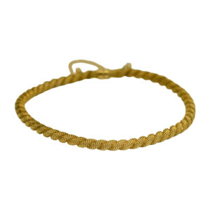 Vintage 18k yellow gold coil bangle.