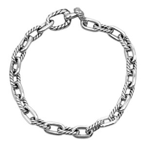 Vintage sterling silver David Yurman Madison link bracelet.