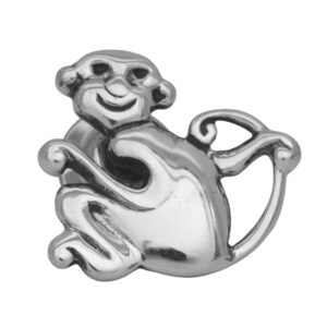 Vintage sterling silver John Hardy 2004 Year of the Monkey tie pin.