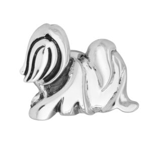Vintage sterling silver John Hardy 2006 Year of the Dog tie pin.