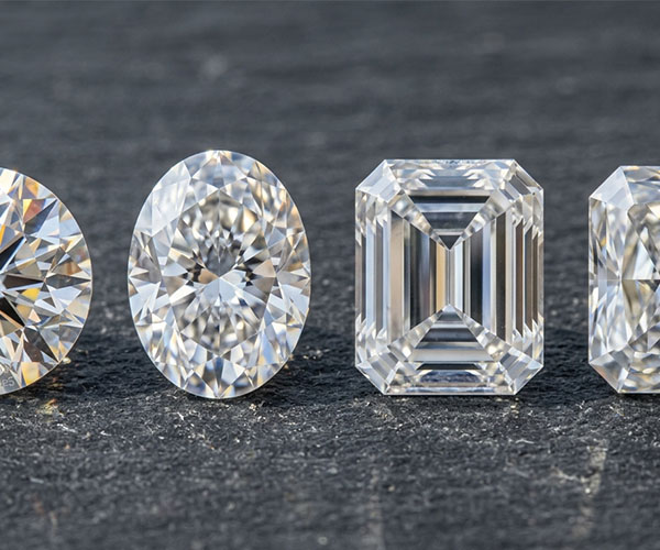 a close up image of diamonds of various different cuts.