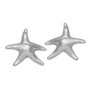 Vintage sterling silver Tiffany & Co. Elsa Peretti Starfish earrings.