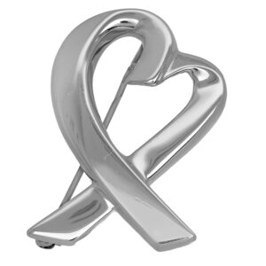 Vintage sterling silver Tiffany & Co. Paloma Picasso Loving Heart brooch.
