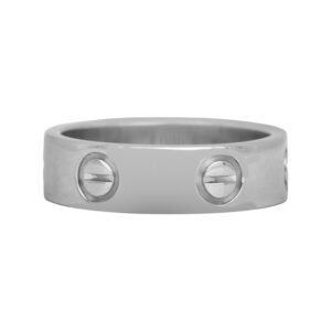 Vintage 18k white gold Cartier LOVE ring.