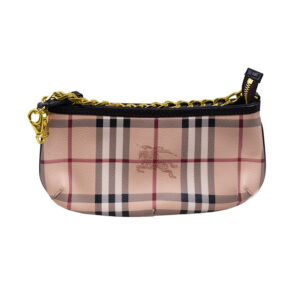 Vintage Burberry Haymarket Check Clara handbag pouch.