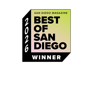 An image of the San Diego Magazine's 2026 'Best of San Diego' Winner logo. The Two categories Leo's won are visible beneath the logo: Best Jewelry Store & Best Watch Store