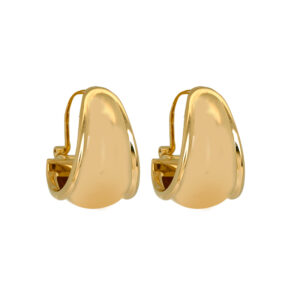 Vintage 18k yellow gold hoop earrings.