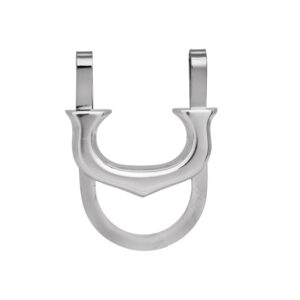 Vintage sterling silver and stainless steel Cartier money clip.