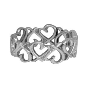 Vintage sterling silver Tiffany & Co. Paloma Picasso Loving Heart ring.